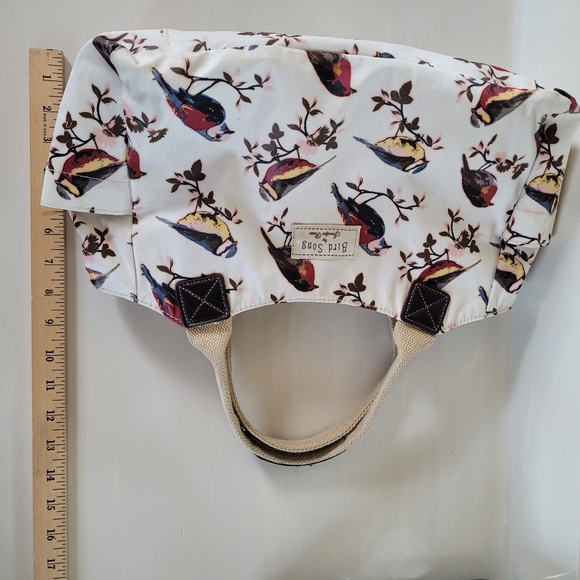 LESSER & PAVEY UK "Bird Song" Laminated Cotton Canvas Ladies Tote Bag - Picture 11 of 13